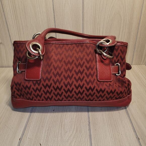 Vtg Y2K 90s Red Wilsons Leather Shoulder Bag Purse - Picture 3 of 10